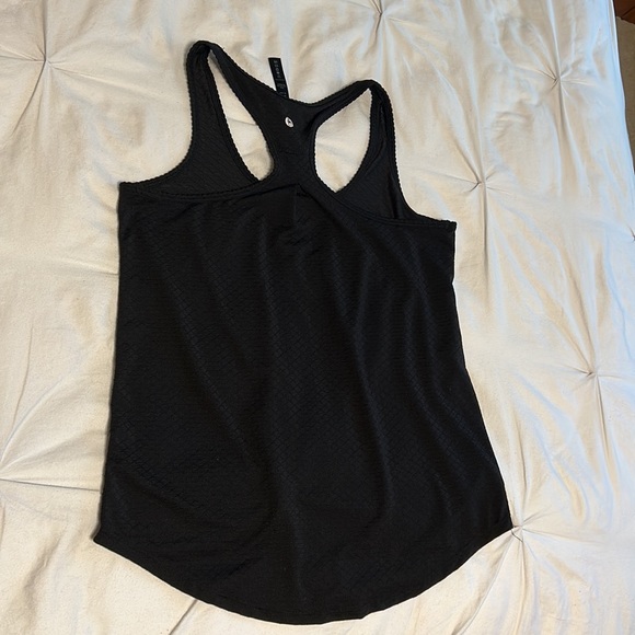 90 DEGREE BY REFLEX | flowy yoga racerback tank in black - Picture 3 of 5